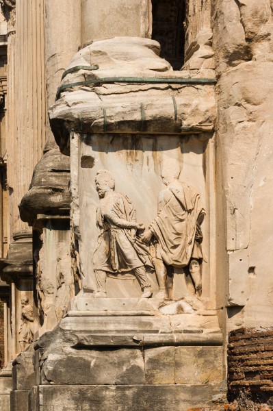 Arch of Septimius Severus detail Forum Romanum Rome