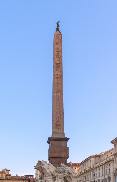 Obelisk piazza Navona, Rome, Italy