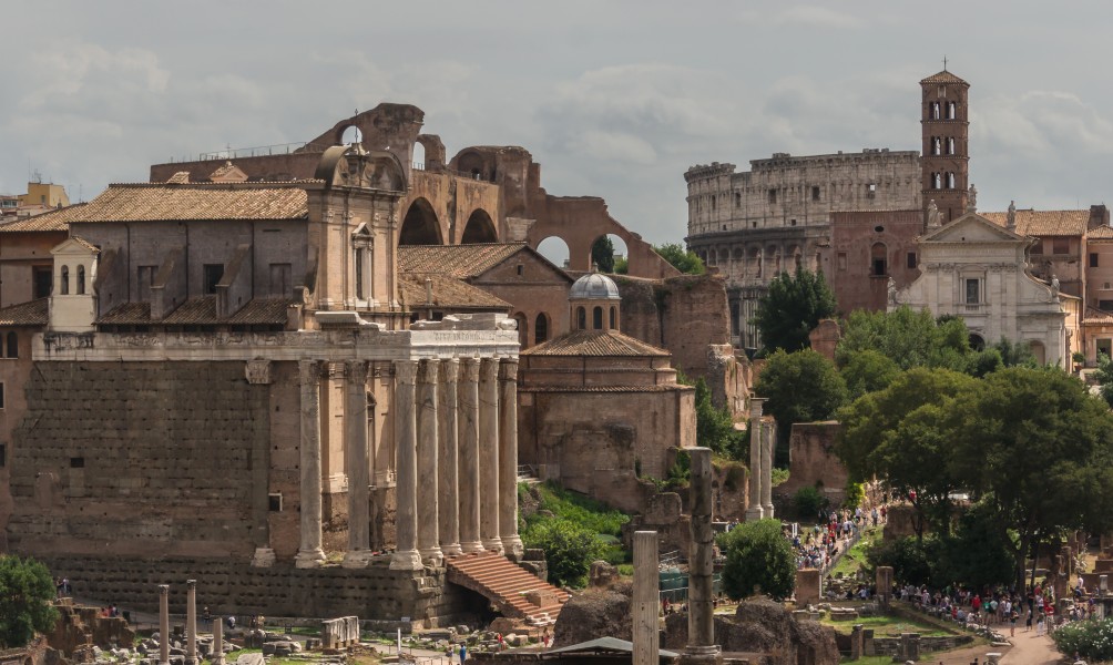 Various buildings forum Rome