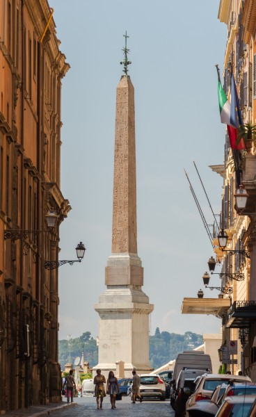 Via del Babuino, Obélisque Trinité-des-Monts, Rome, Italy