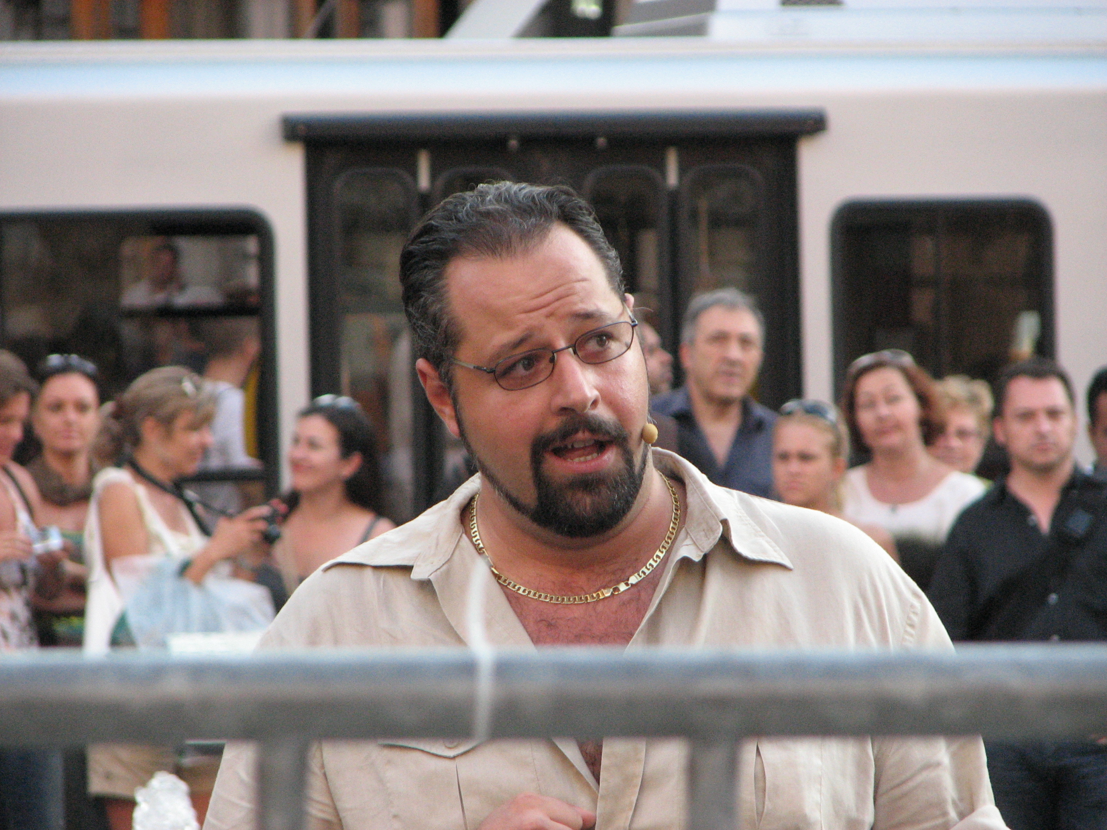 An opera singer man in Rome, Italy, European Union, August 2011, picture 47.