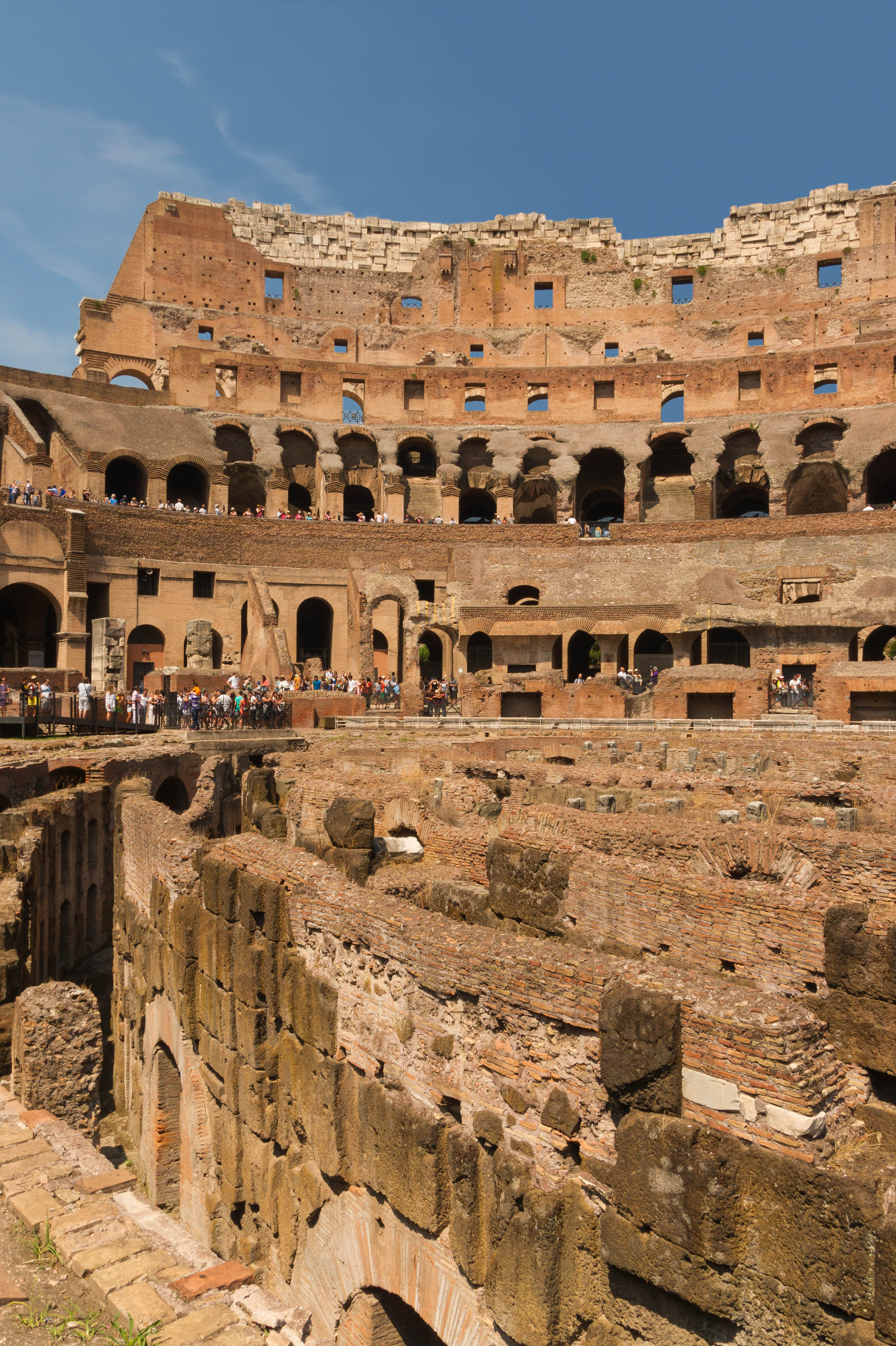 Vertical view Colosseum Rome Italy