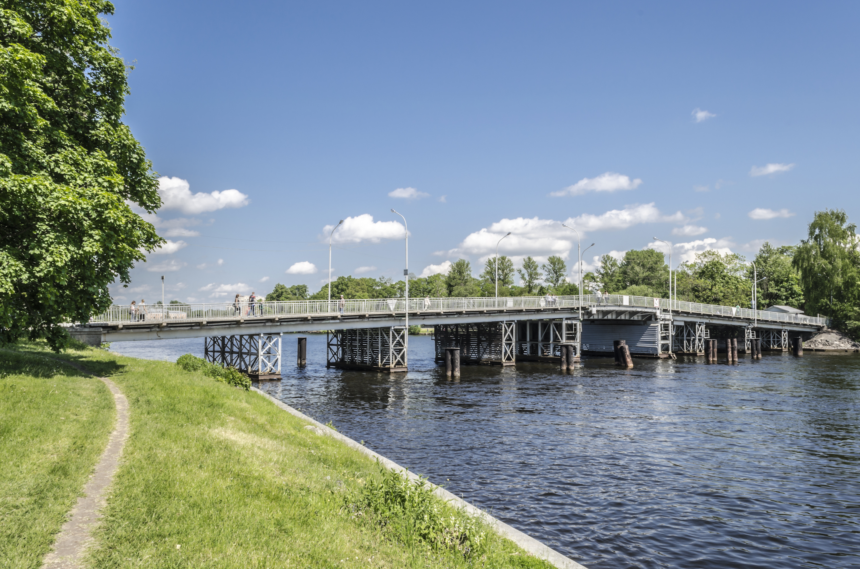 First Elagin bridge in SPB