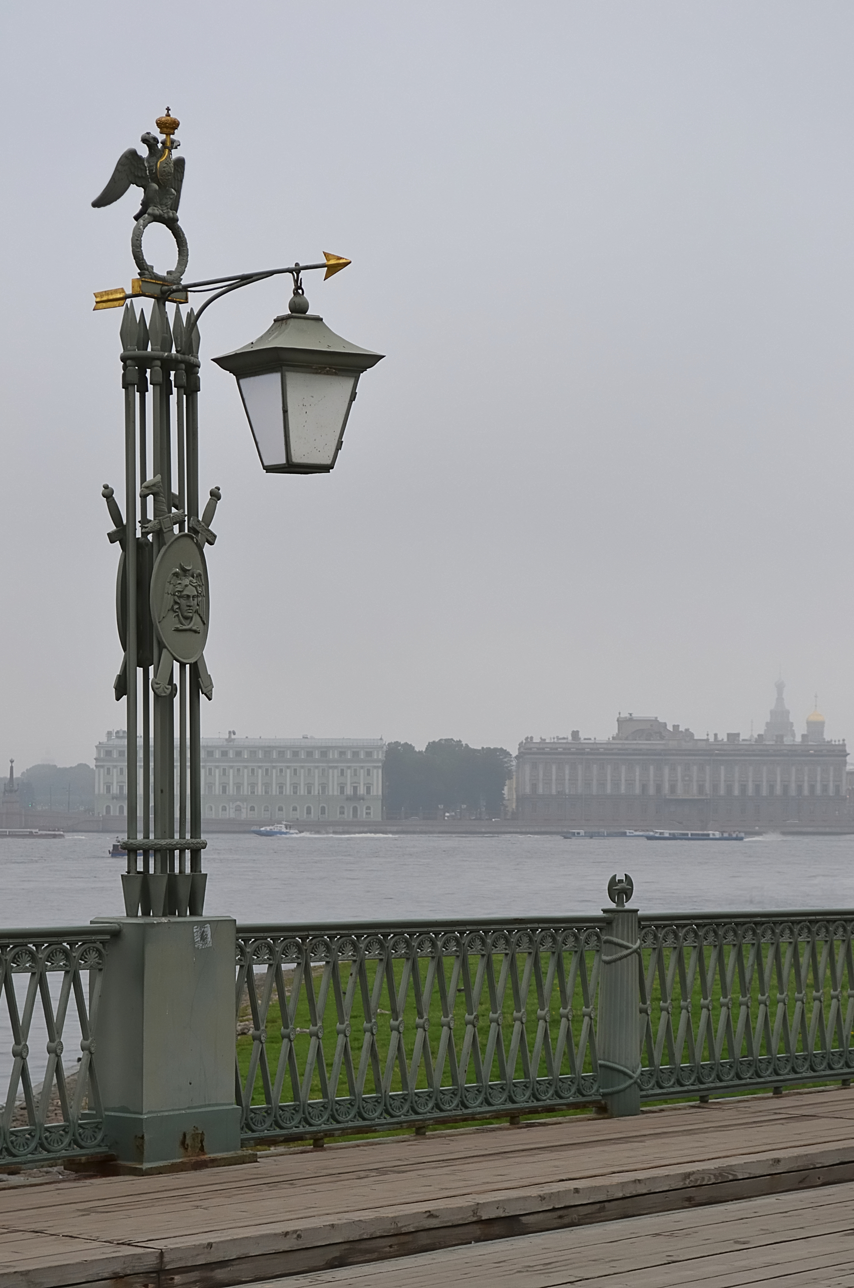 Foggy Morning Lantern on Ioannovsky Bridge