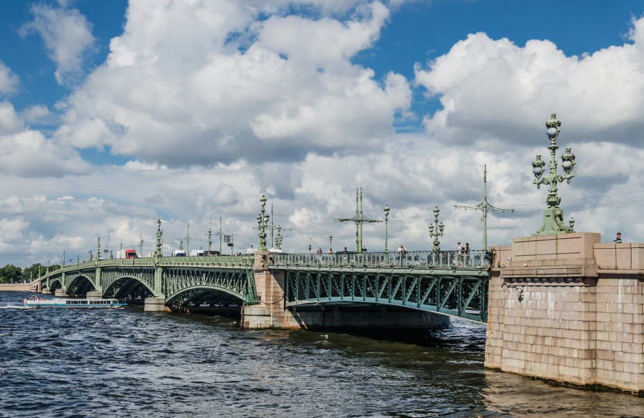 Trinity Bridge in Saint Petersburg