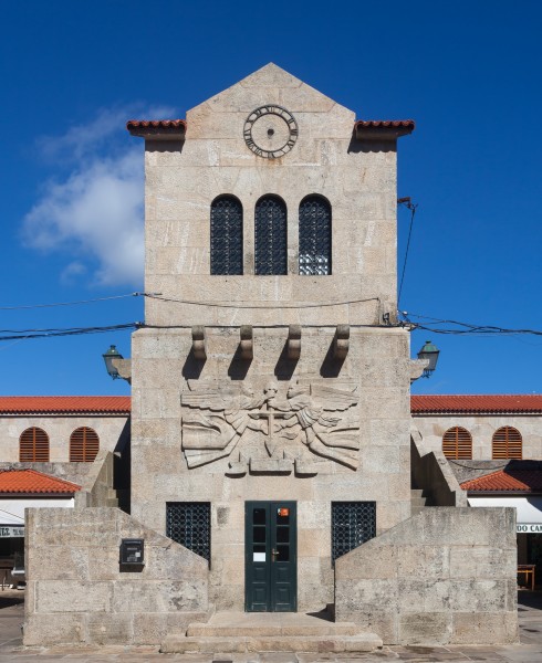 Edificio no centro da Praza de abastos de Santiago de Compostela