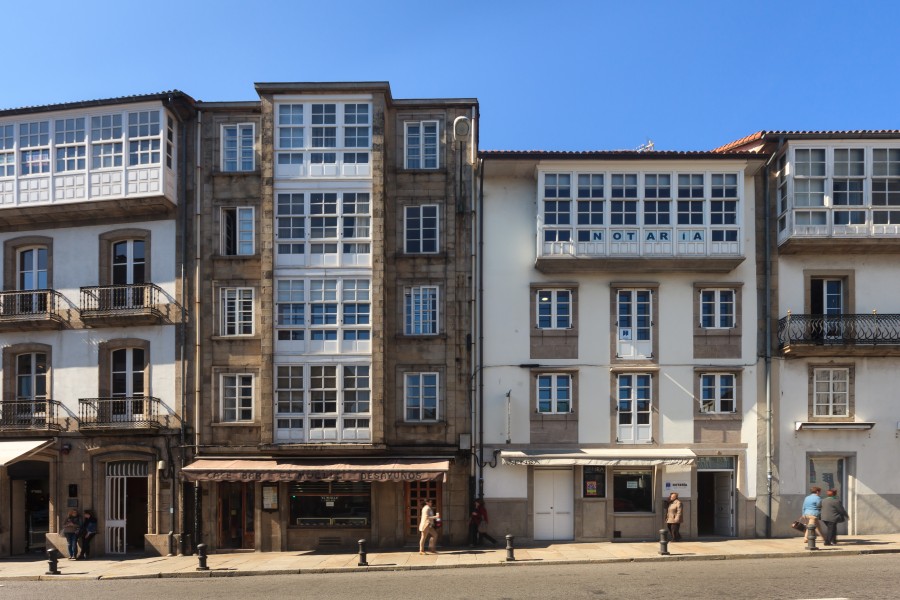 Rúa da Senra. Santiago de Compostela. Galiza