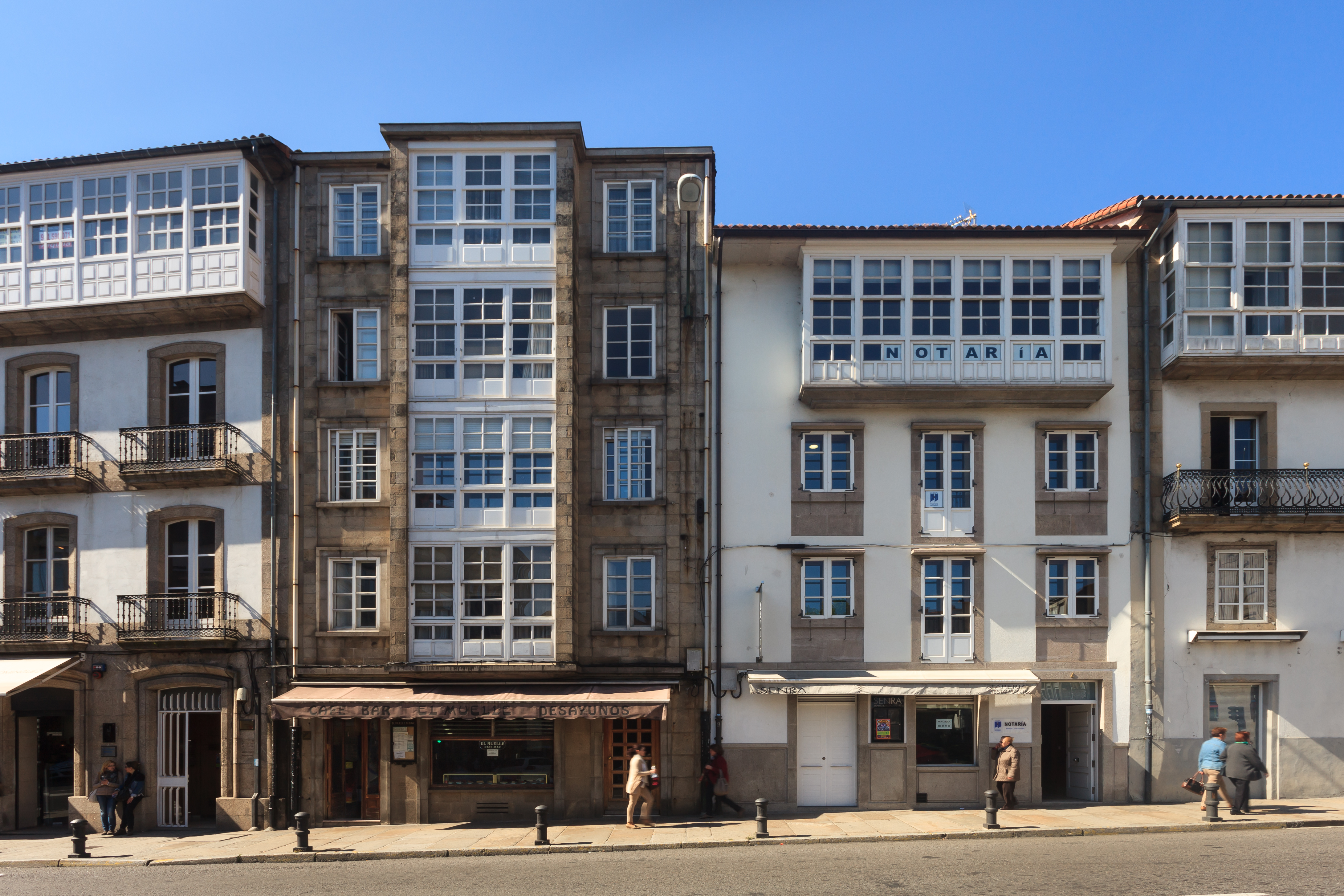 Rúa da Senra. Santiago de Compostela. Galiza