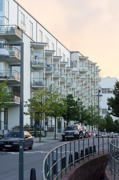 Street in Södra Hammarbyhamnen 2012