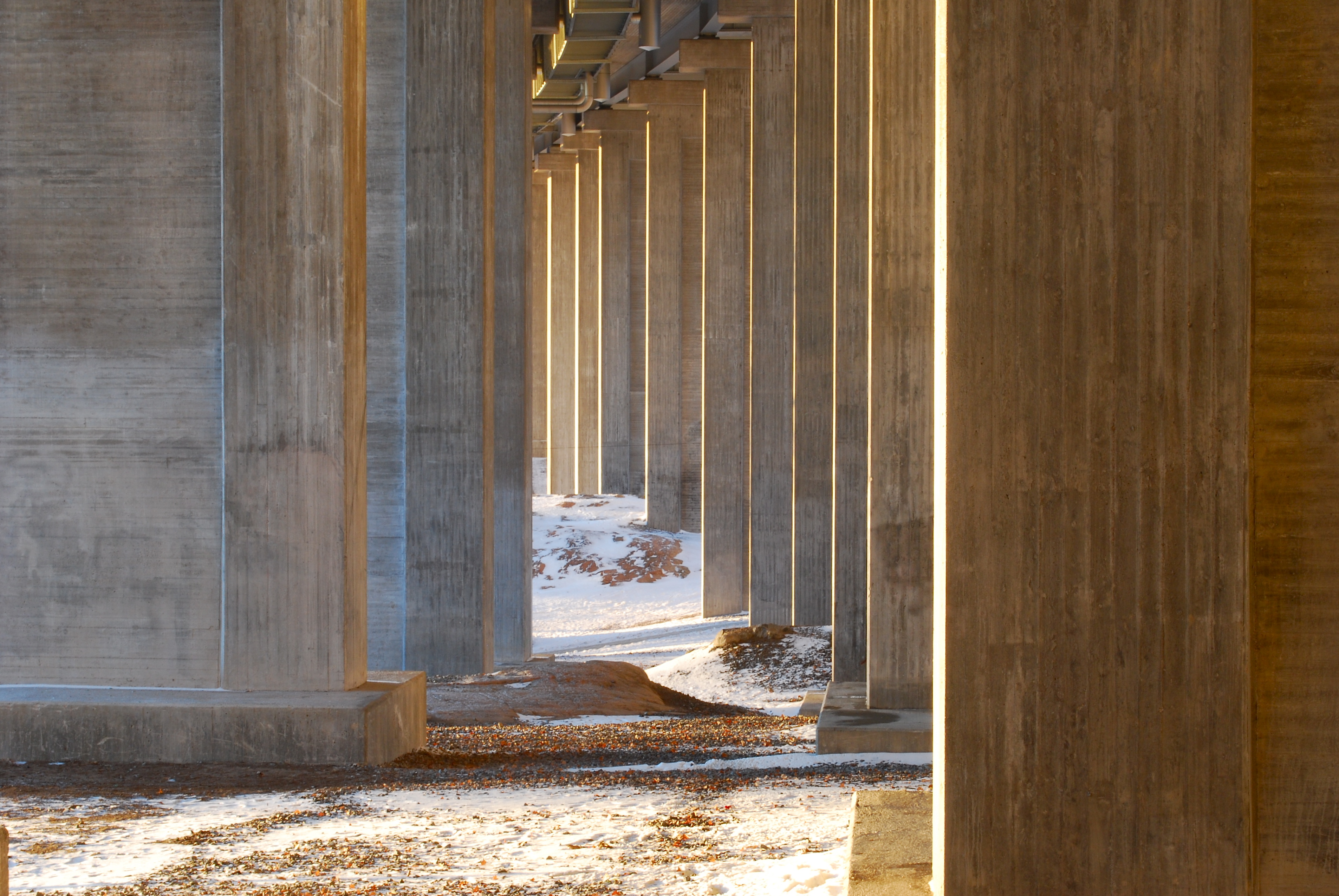 Underneath the Tranebergsbron, Stockholm, Sweden - 20101212