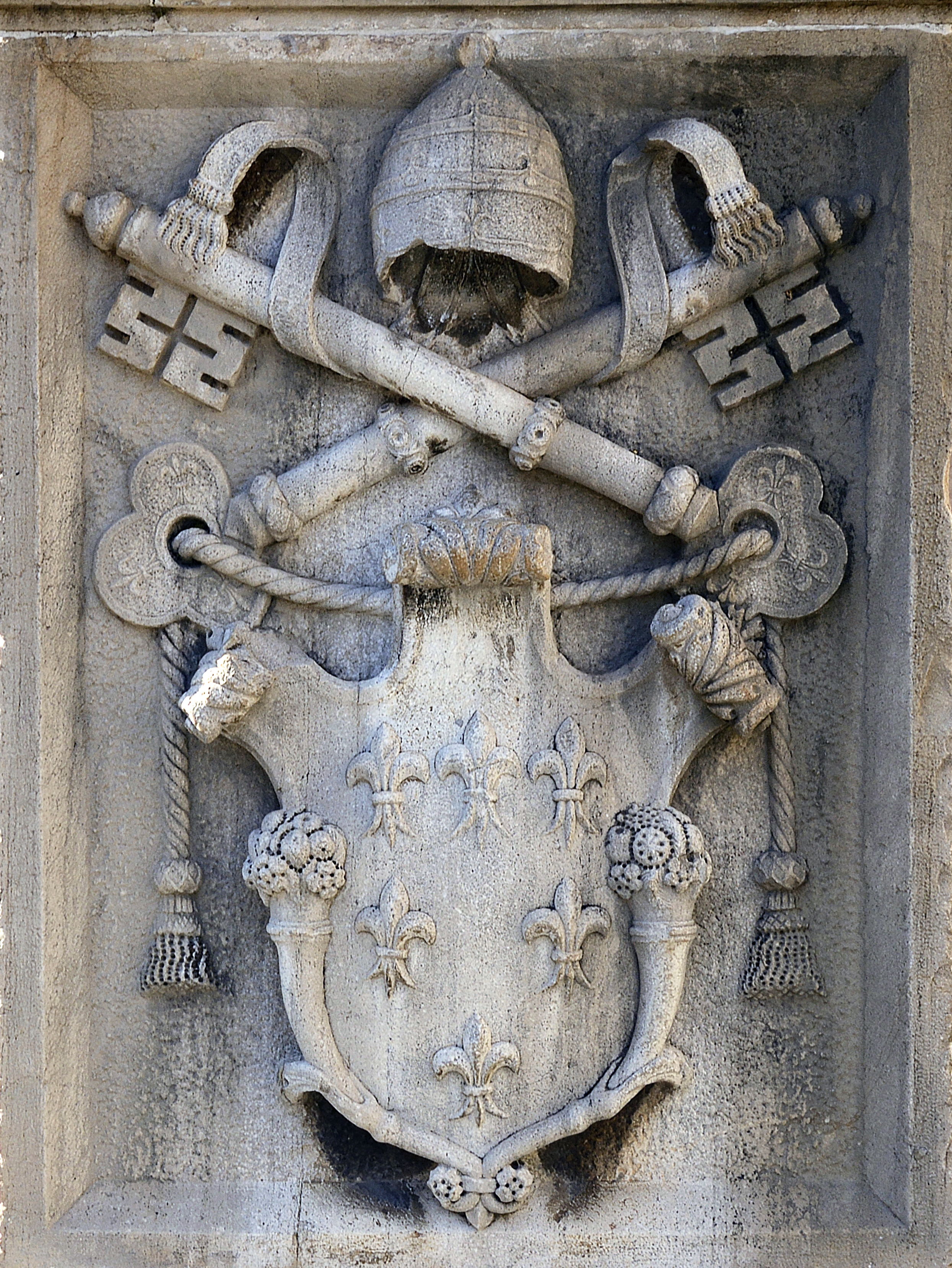 Coat of arms of the Vatican in todi