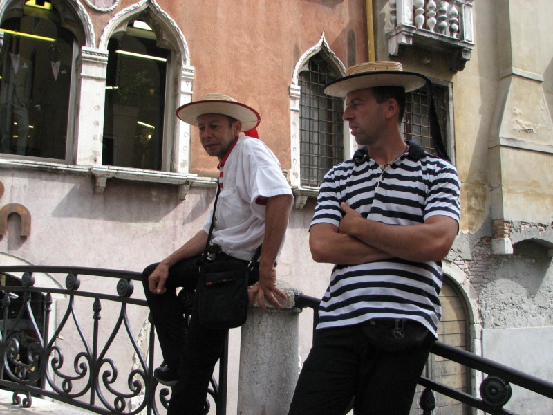 Men in Venice, Italy, European Union, August 2011, picture 13