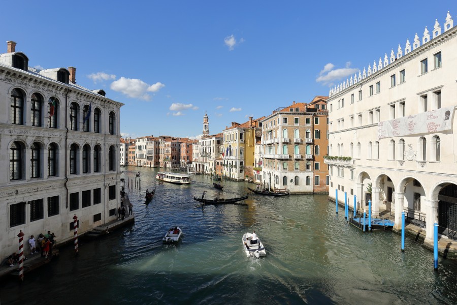 View from Ponte di Rialto, Venice, to the North - September 2017