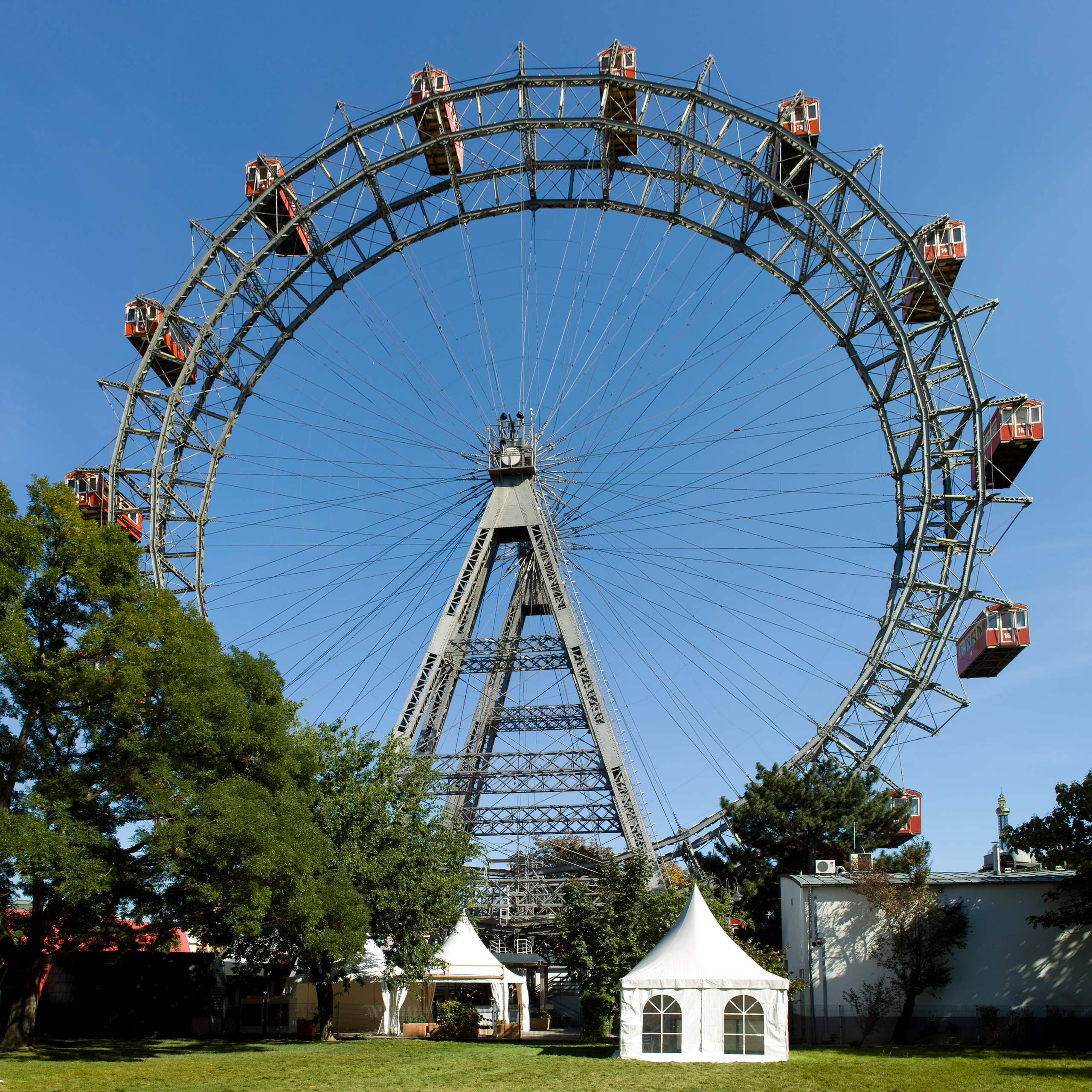 Giant Ferris Wheel Vienna from W on 2010-09-20