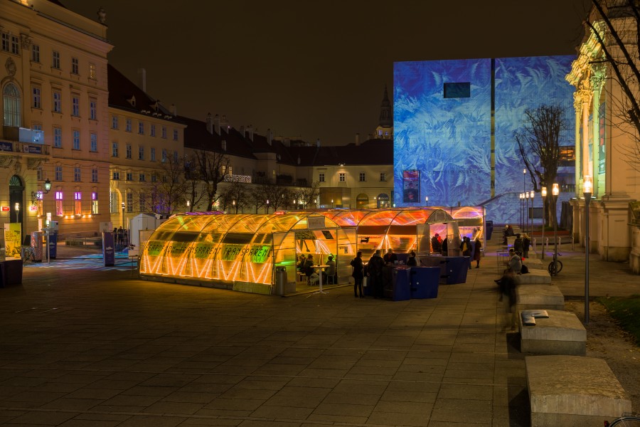 Museumsquartier Wien, Vorweihnachtsstimmung 2014 HDR - 5535