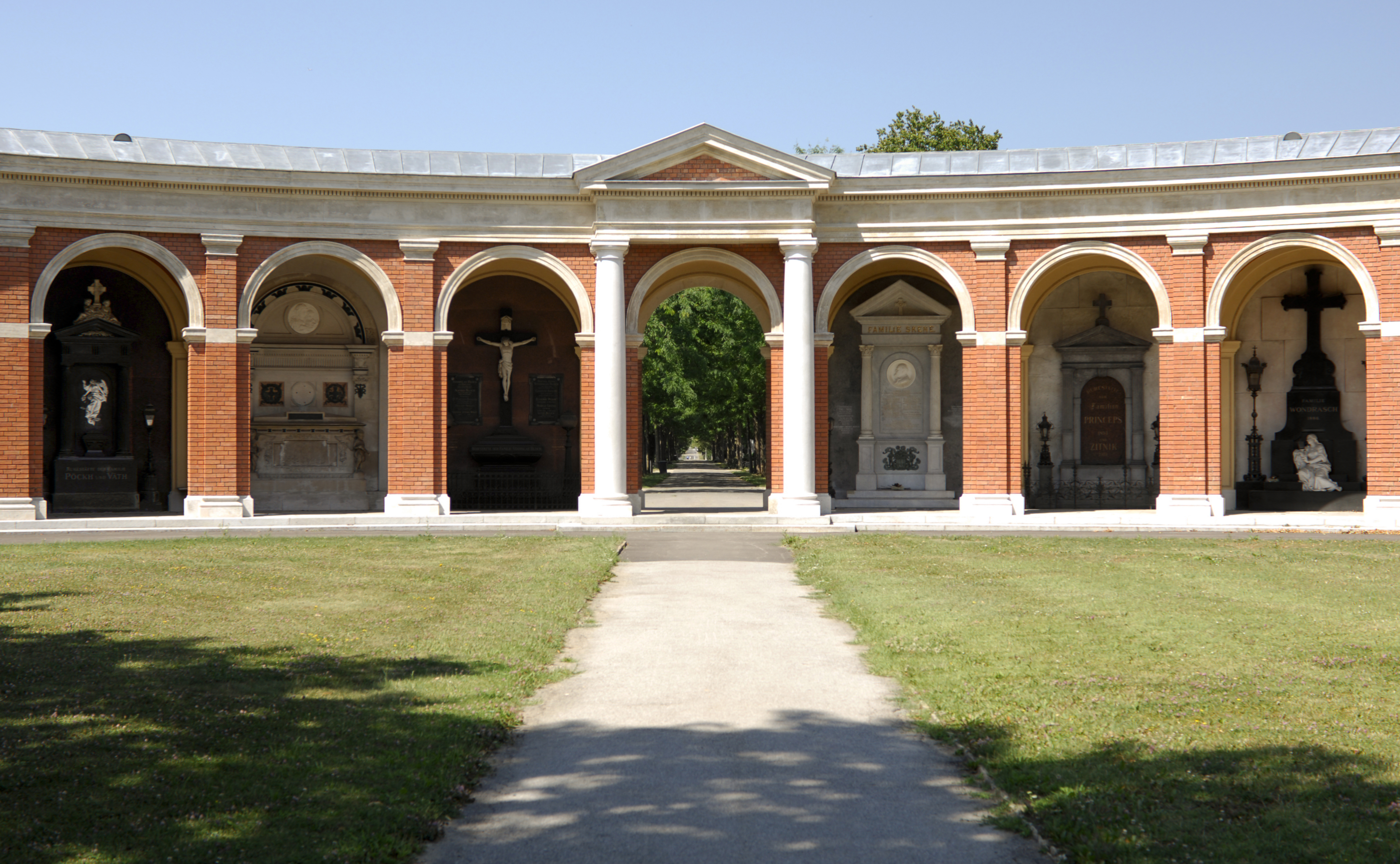 The Old Arcades (Die Alten Arkaden), Central Cemetery (Zentralfriedhof), Austria
