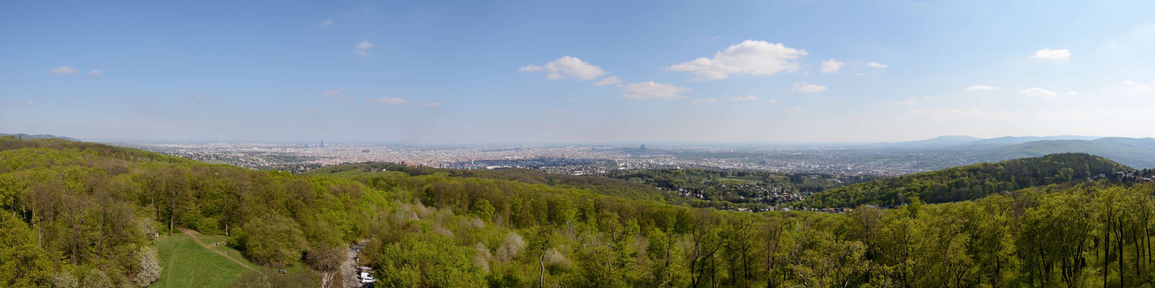 Wien Jubiläumswarte Panorama 20150419