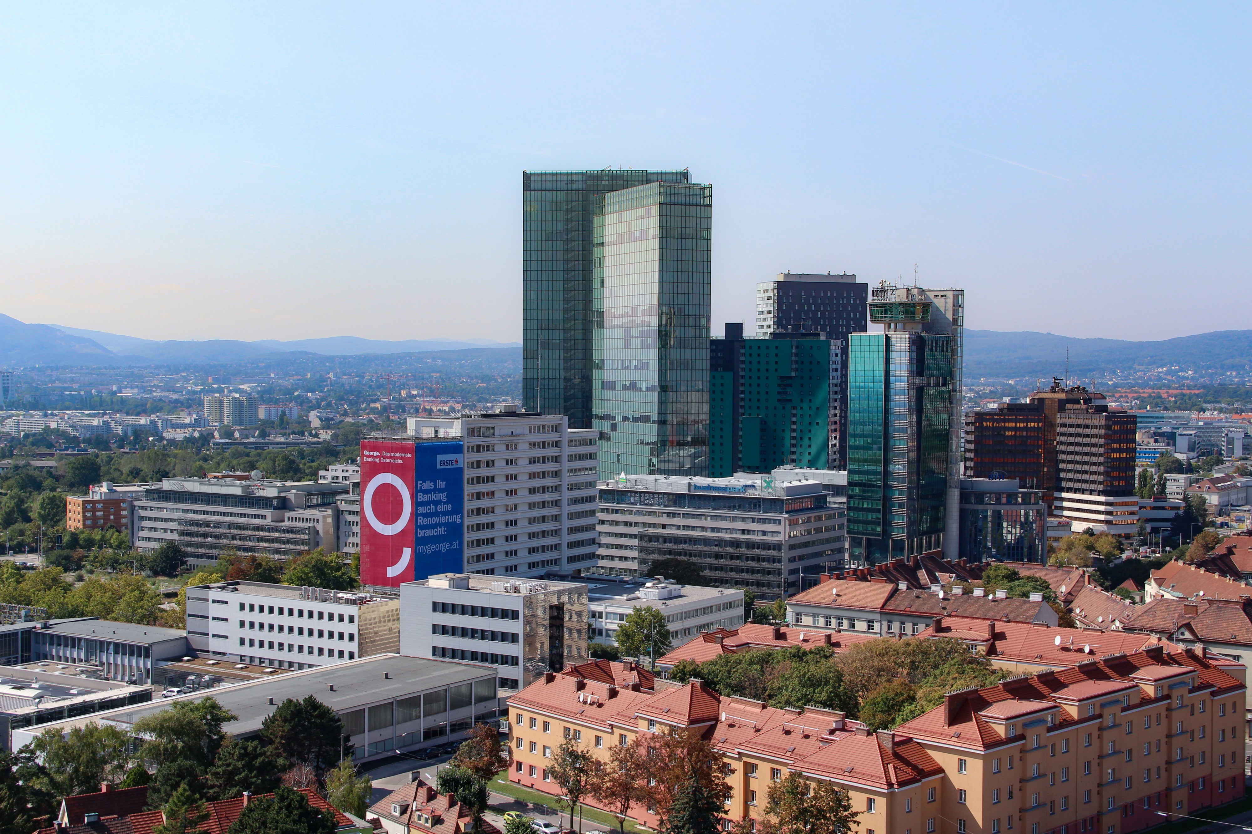 Wienerberg City, Ansicht vom Wasserturm Favoriten