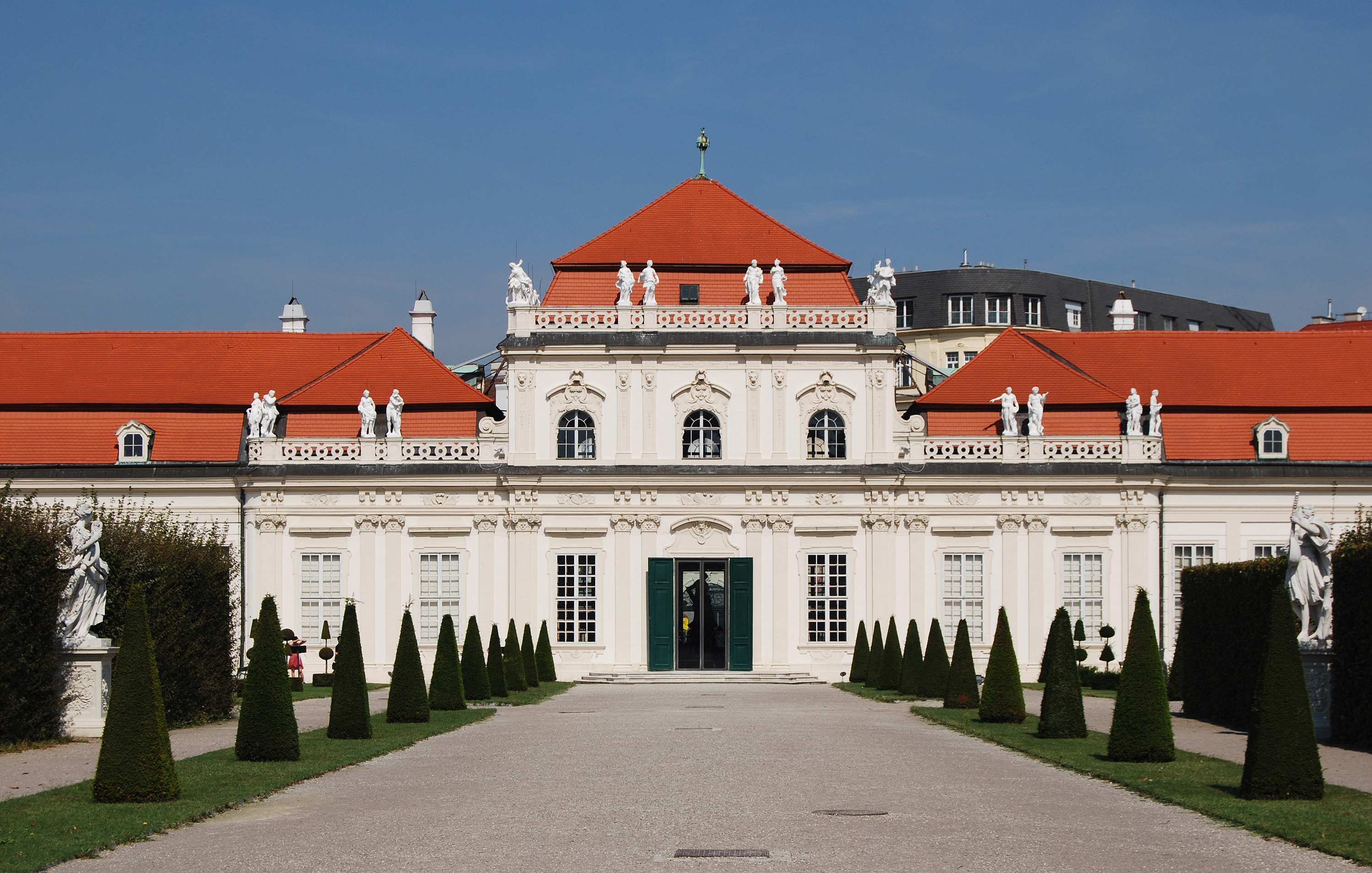 Unteres Belvedere Gartenseite Wien September 2016