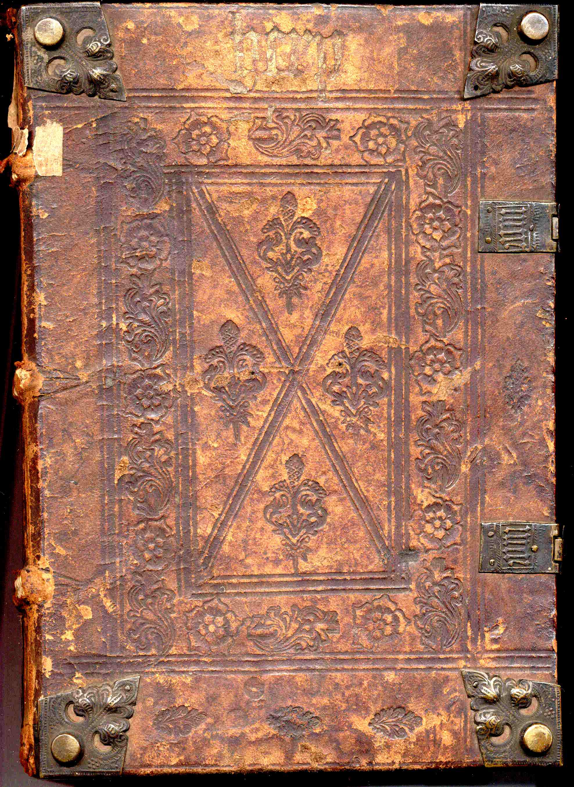 Bucheinband.15.Jh.r.Inkunabel