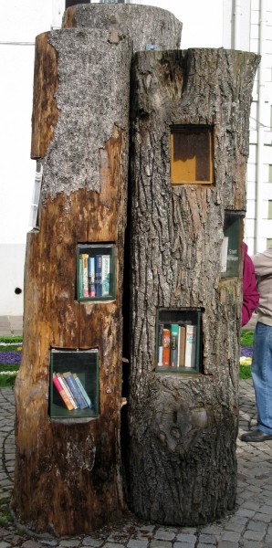 Öffentliches Bücherregal