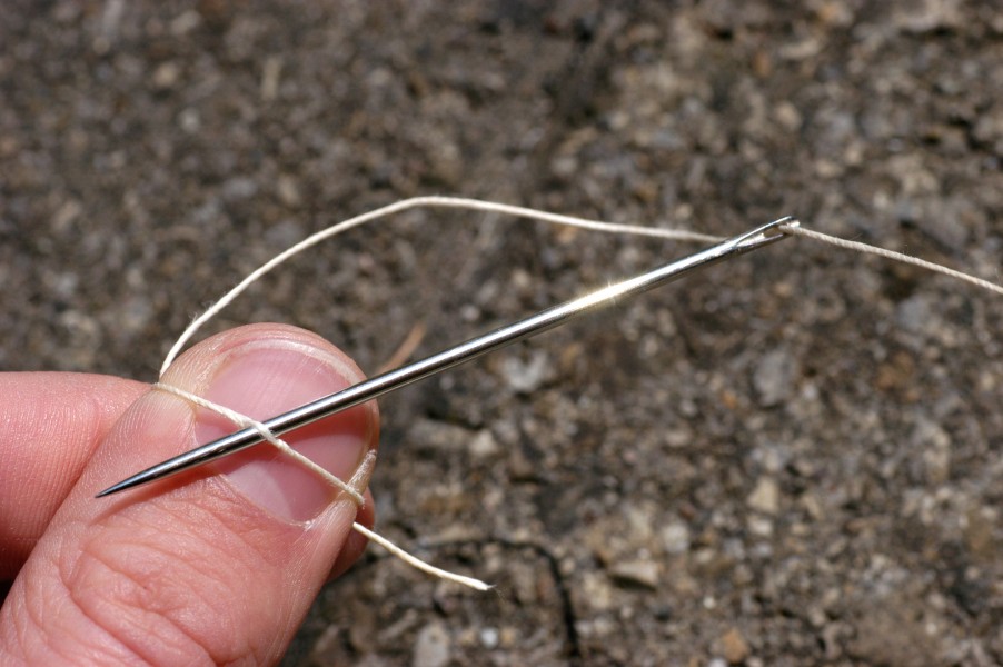 Buchbinden Faden festmachen 2