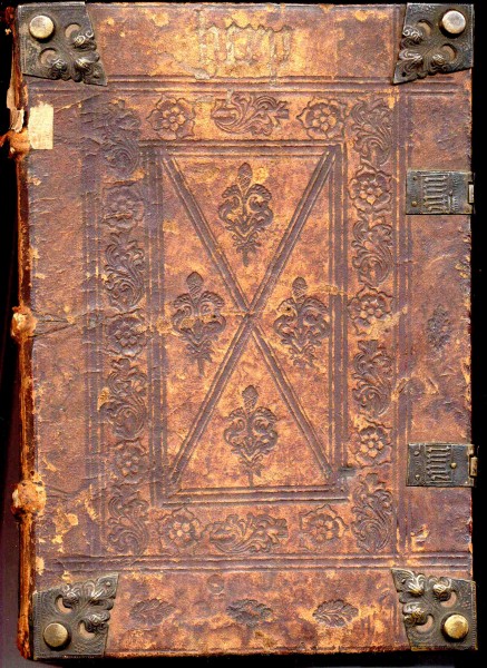 Bucheinband.15.Jh.r.Inkunabel
