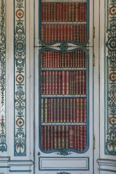 Château de Versailles, appartement du Dauphin, bibliothèque, livres