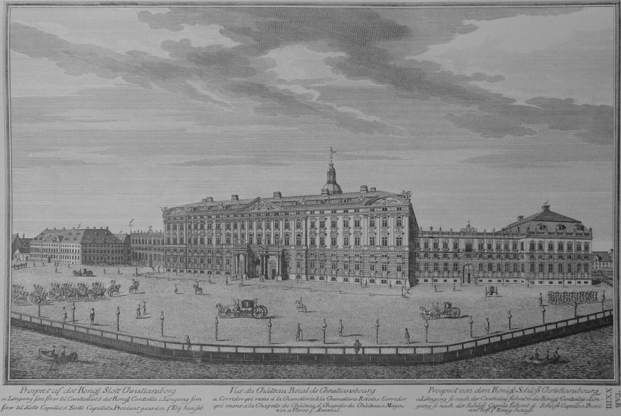 Den danske Vitruvius 1 tab023 - Prospect af det Kongl Slott Christiansborg