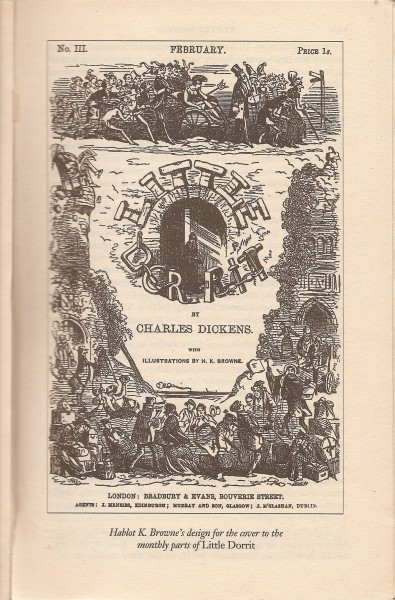 Frontispice réalisé par Hablot K. Browne pour l'édition mensuelle de La Petite Dorrit