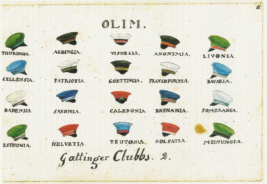 Goettinger Clubbs - OLIM - 1827