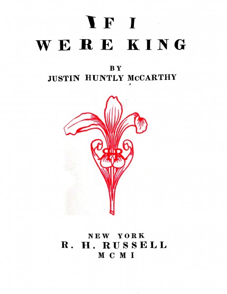 If I were king 1901