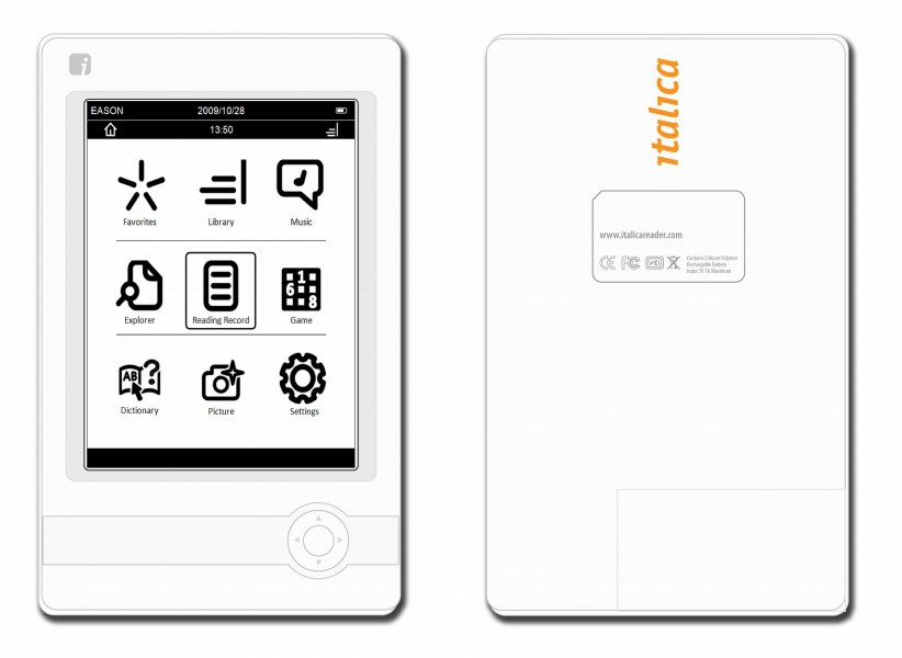 Italica Paperback eReader
