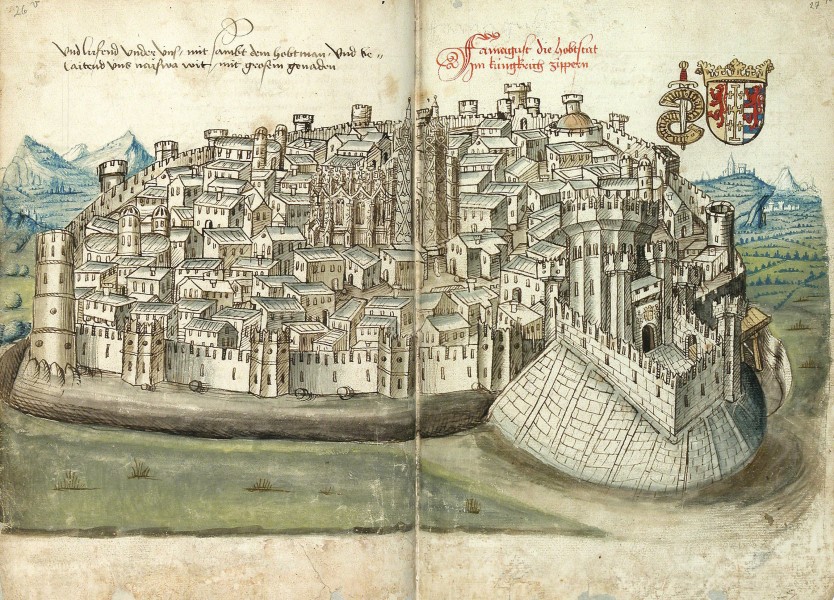 Konrad von Grünenberg - Beschreibung der Reise von Konstanz nach Jerusalem - Blatt 26v-27r