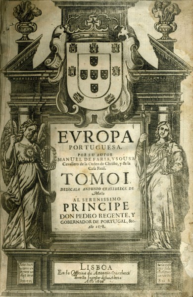Manuel de Faria e Sousa, Europa portuguesa, Antonio Craesbeeck 1675, frontispicio