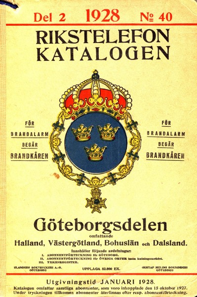 Telefonkatalog 1928
