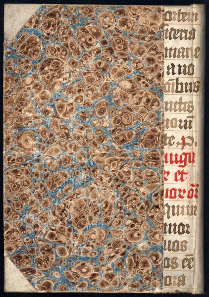 Xenophon ed. Schäfer, vol. IV, Leipzig 1811, bound in marbled paper and mediaeval manuscript leaf