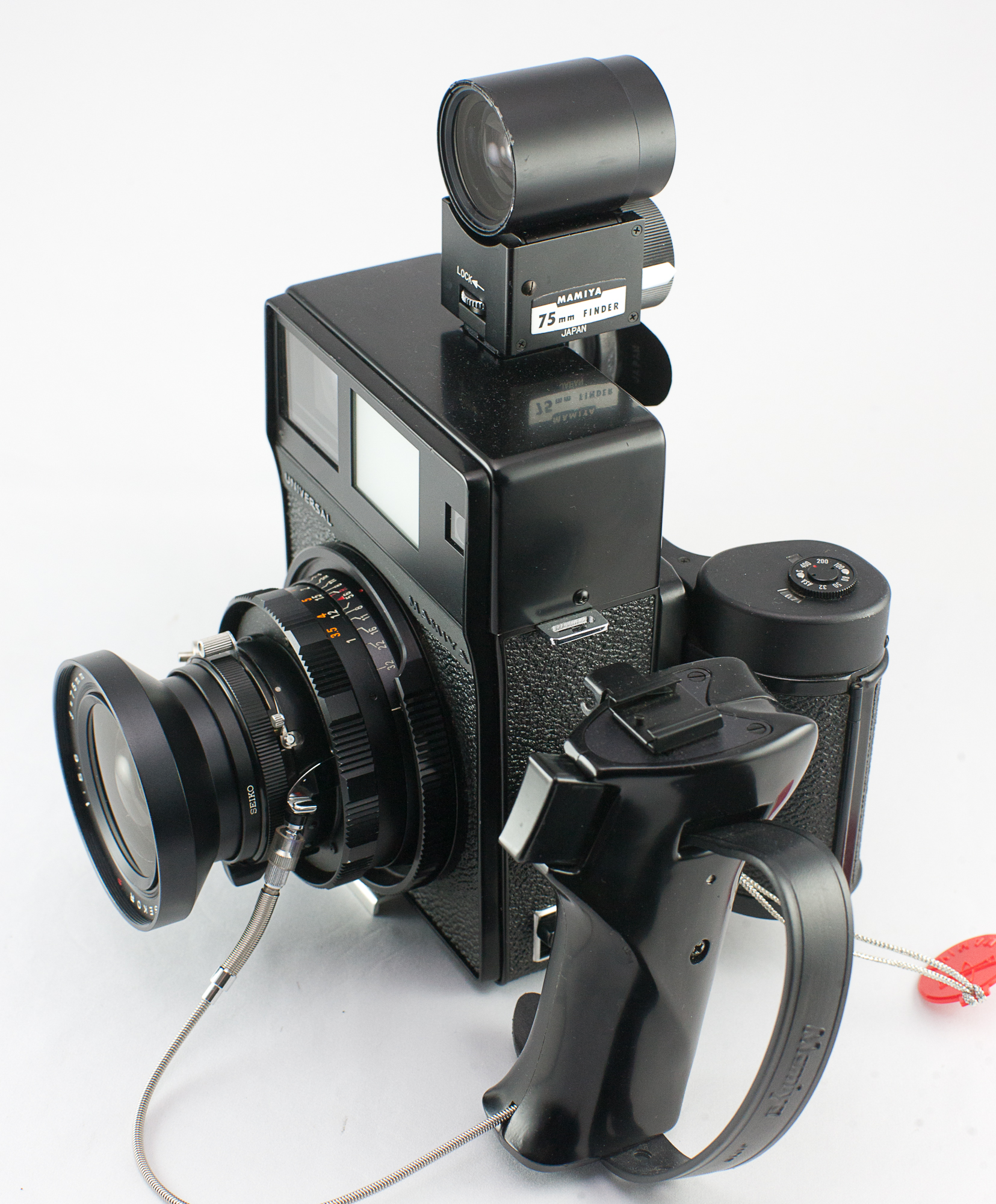 0589 Mamiya Universal Super 23 75mm f5.6 Lens with finder (9122121199)