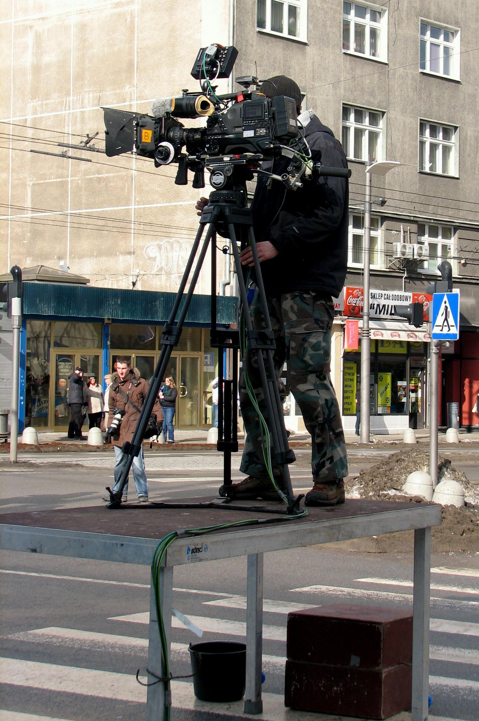 Filmmaking of 'Black Thursday' on crossway of ulica 10 Lutego and ulica Świętojańska in Gdynia - 12