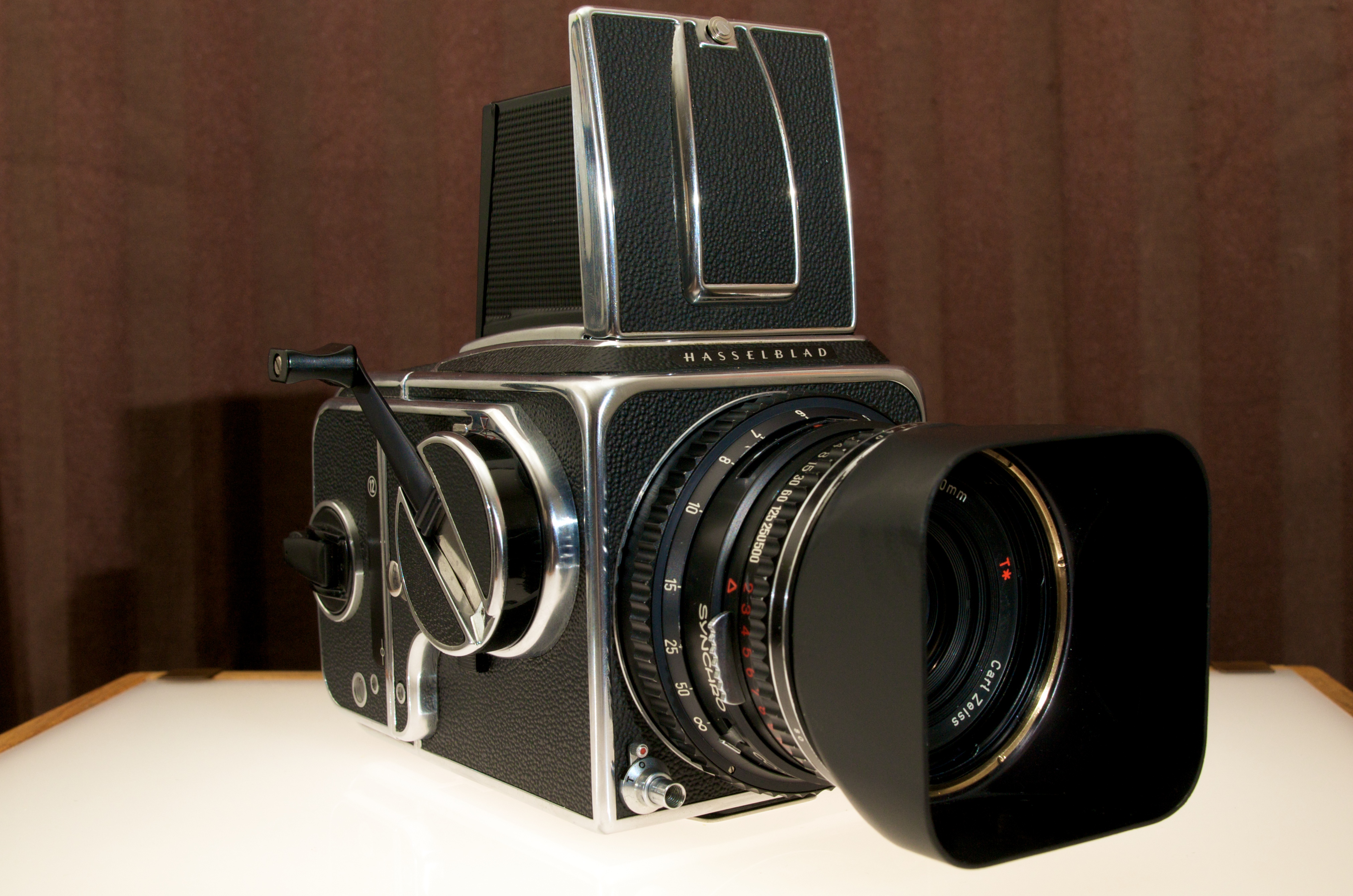 Hasselblad 500 CM medium format SLR camera with Carl Zeiss T* lens