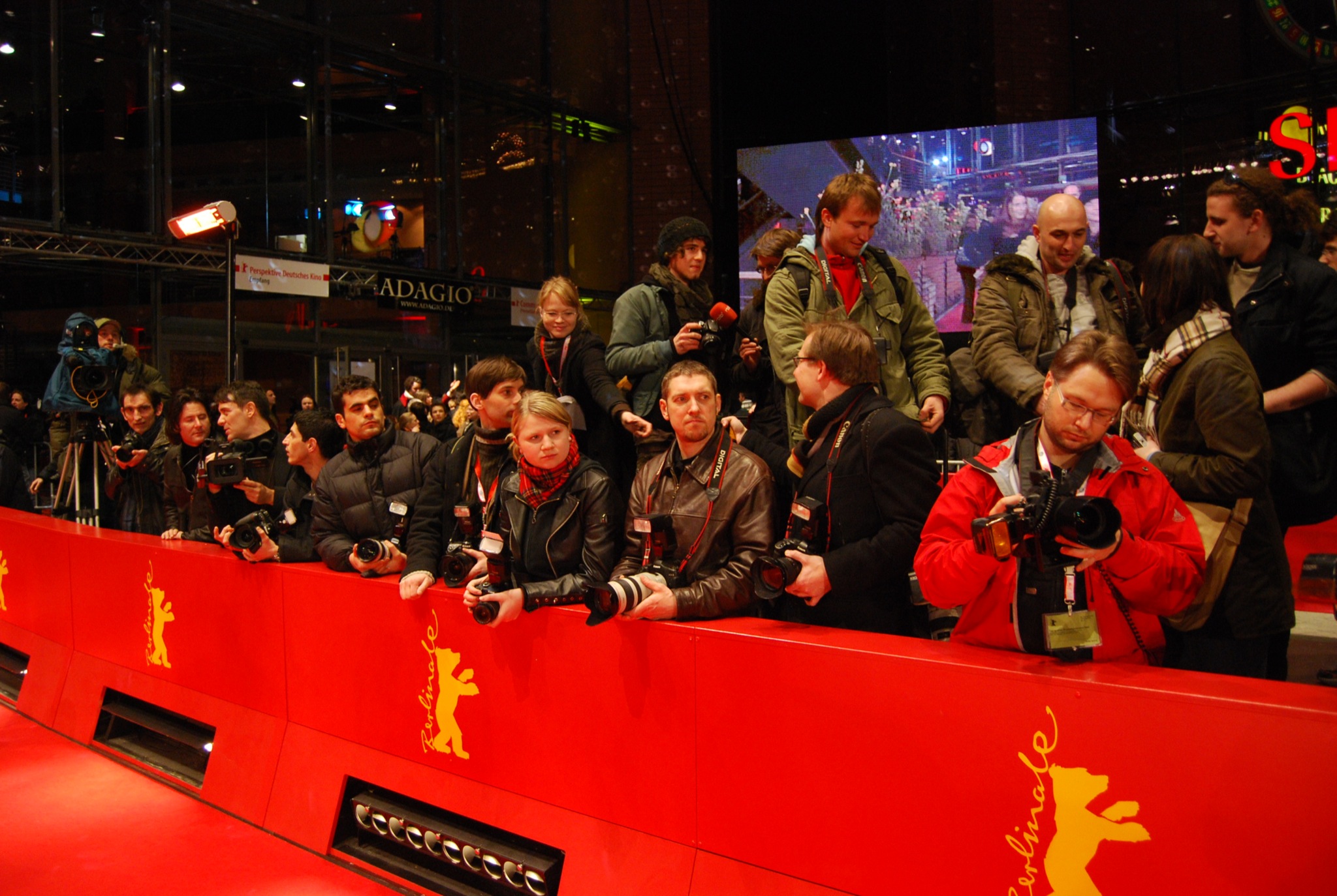 Journalists during the Berlin Film Festival in 2008