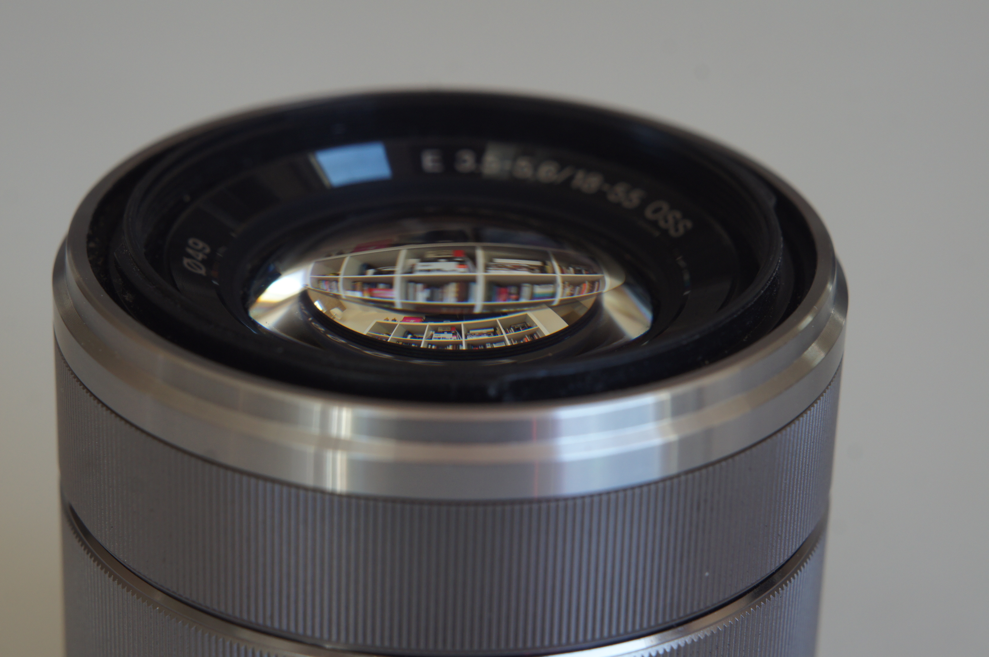 Lens reflections on Sony SEL1855