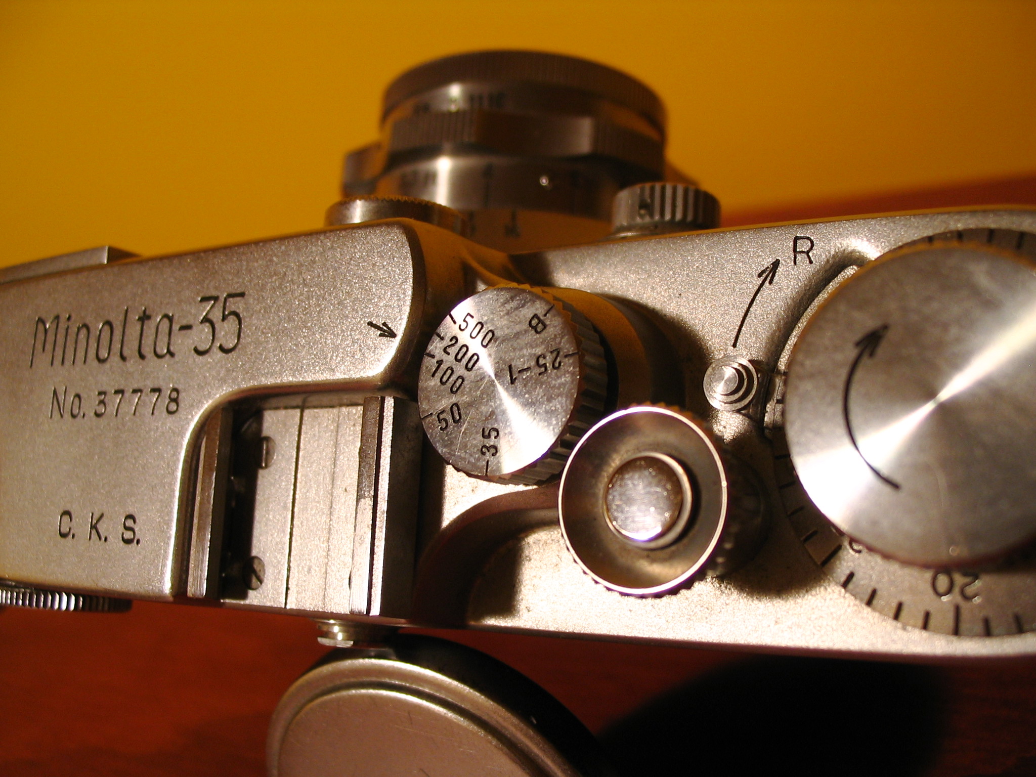 Minolta-35 controls