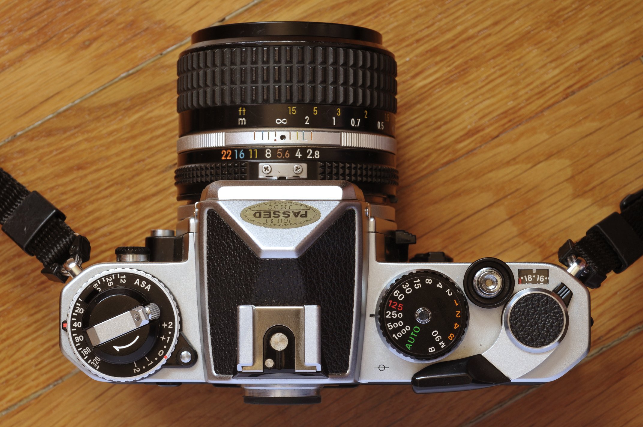Nikon FE top view