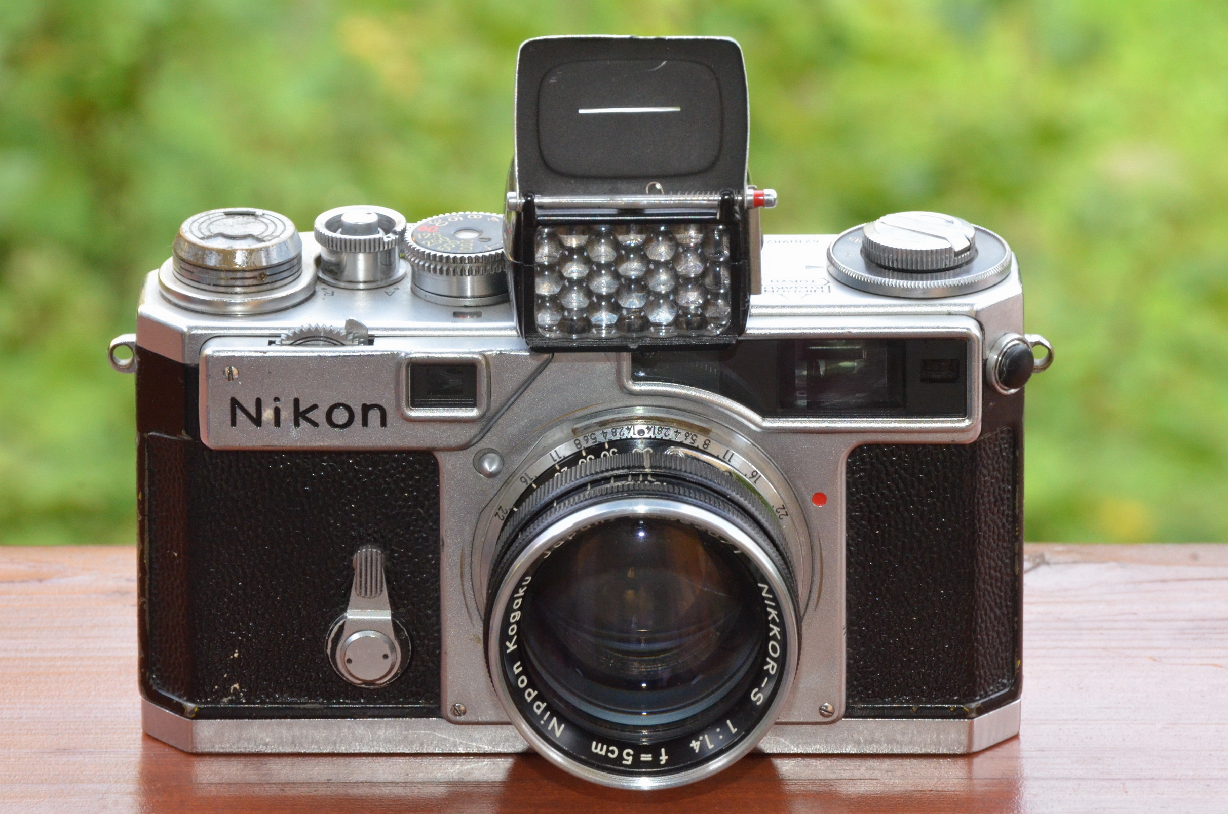 Nikon SP chrome with exposure meter and NIKKOR-S 1,4 f=5cm