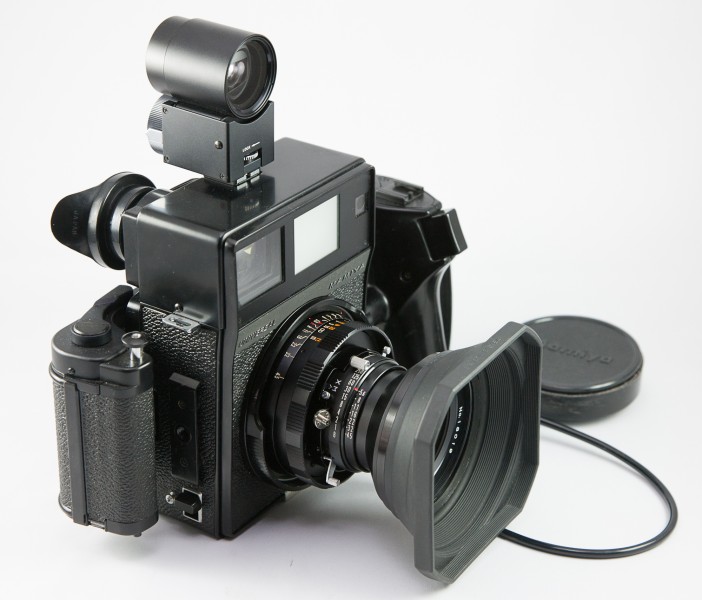 0591 Mamiya Universal Super 23 75mm f5.6 Lens with Finder (9122125025)
