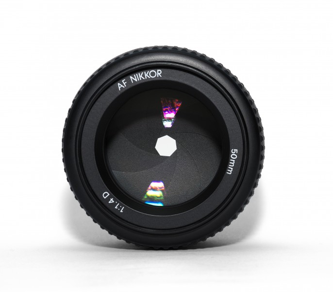 AF-D Nikkor 50mm f 1.4 front