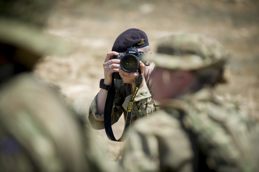 Army Reservist Photographer with the Media Operations Group MOD 45157223