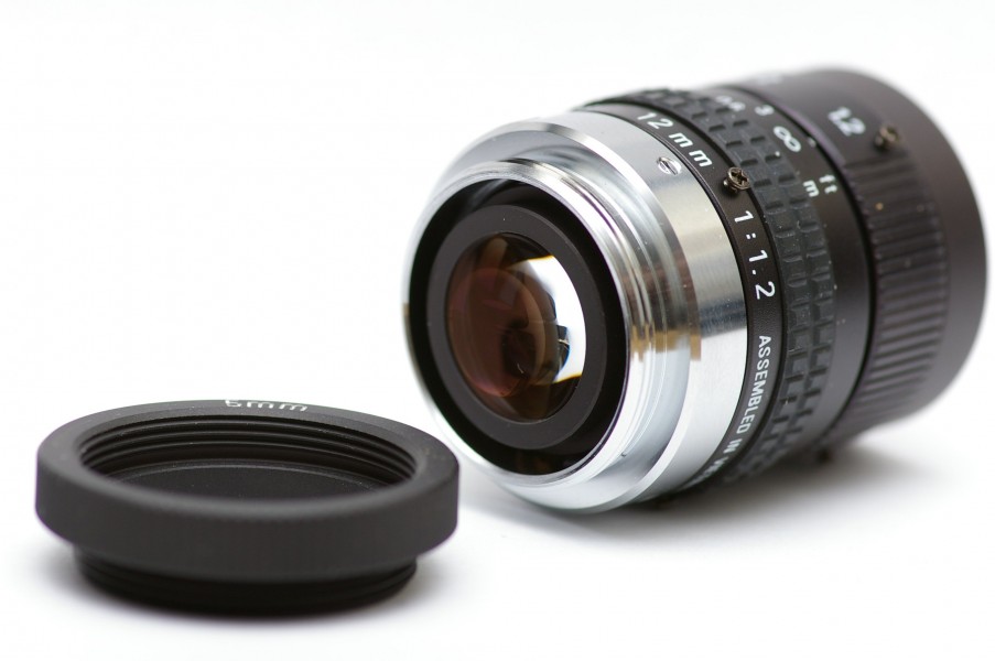 C mount lens Pentax 12mm f1.2