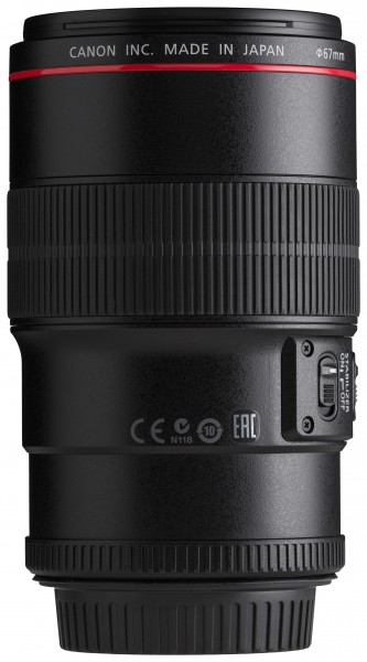 Canon EF 100mm f2.8L Macro IS USM back horizontal